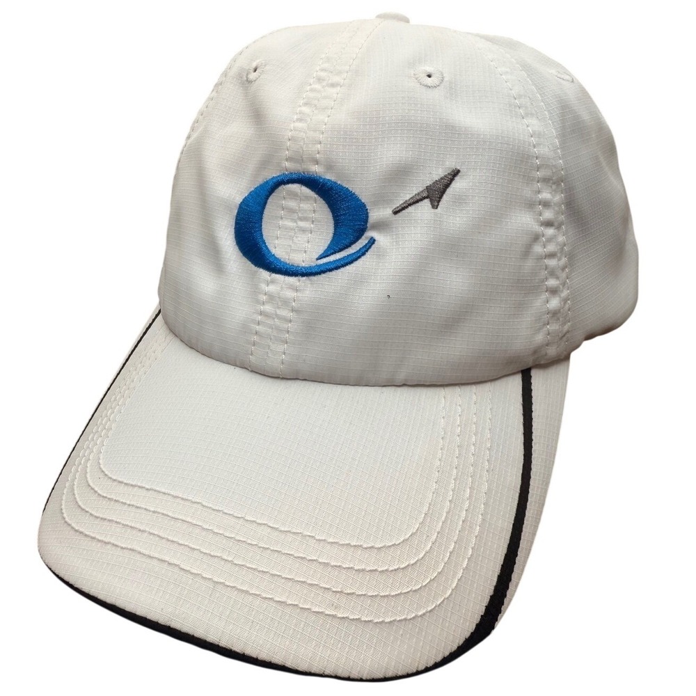 Odyssey Aviation Hat Cap White Blue One Size Mens NWOT Bahamas USA Private FBO